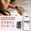 Smartwatch feminino com atendimento e discagem de chamadas, tela sensível ao toque de 1,83 polegadas, recursos de IA, compatível com iPhone 3