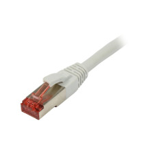 Patchkabel RJ45, CAT6 250Mhz,  0.5m grau, S-STP(S/FTP), LSZH, Synergy 21,