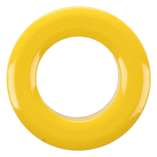 8 Pcs 33mm x 19mm x 11mm Yellow White Iron Core Ferrite Rings Toroid 1