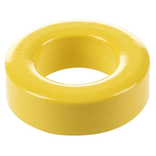 8 Pcs 33mm x 19mm x 11mm Yellow White Iron Core Ferrite Rings Toroid 2