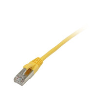 Patchkabel RJ45, CAT5e 100Mhz,  0.25m gelb, FTP(F/UTP), Synergy 21,