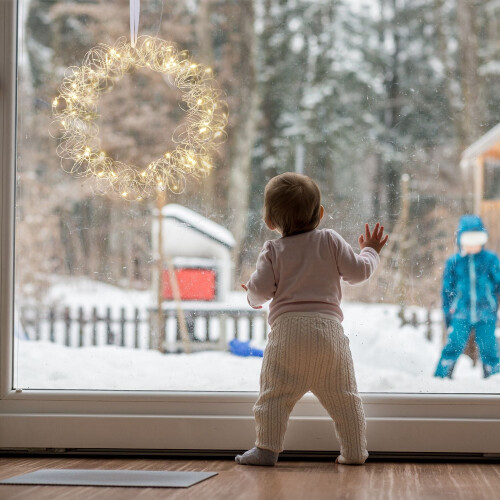 LED Deko-Kranzleuchte, 30cm, warmweiß 2