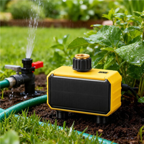 2-Way Solar Irrigation Timing Controller Solar Irrigation Timer Automatic Irrigation System Outdoor Water Timer ZIGBEE 2