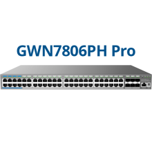 Grandstream GWN7806PH PRO ? Enterprise Layer 2++ Managed Switch ? 48 Gigabit RJ45 (PoE/PoE+) + 6 Gigabit SFP+