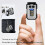 (A) Portable LED Flashlight Magnetic Mini Keychain Torch Rechargeable 3