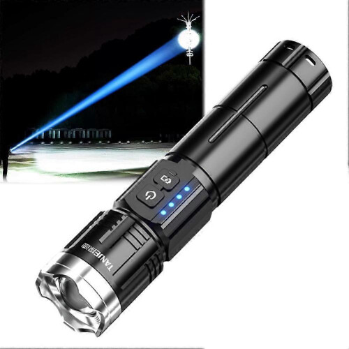 LED Flashlight Zoomable Light Super Bright Torch USB Rechargeable Lamp 2