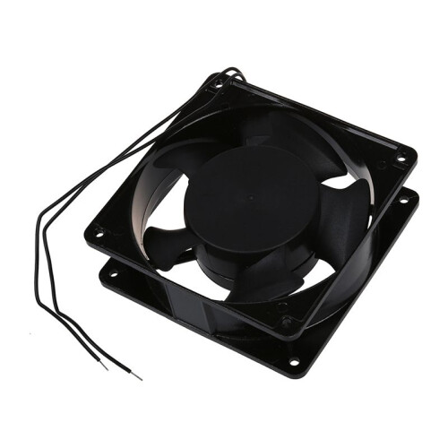 10X AC 220-240V 0.14A 120mmx120mm Metal Computer CPU Fan Black 2