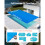 Capa solar para piscina - DUOKU - 200-36*18 - Retangular 11x5,5 m - PE 0,2 mm - Azul 3