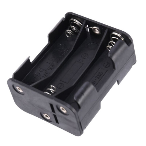 10X Double Side Spring 6 X 1.5 V AA Battery Holder Case Box Black 1