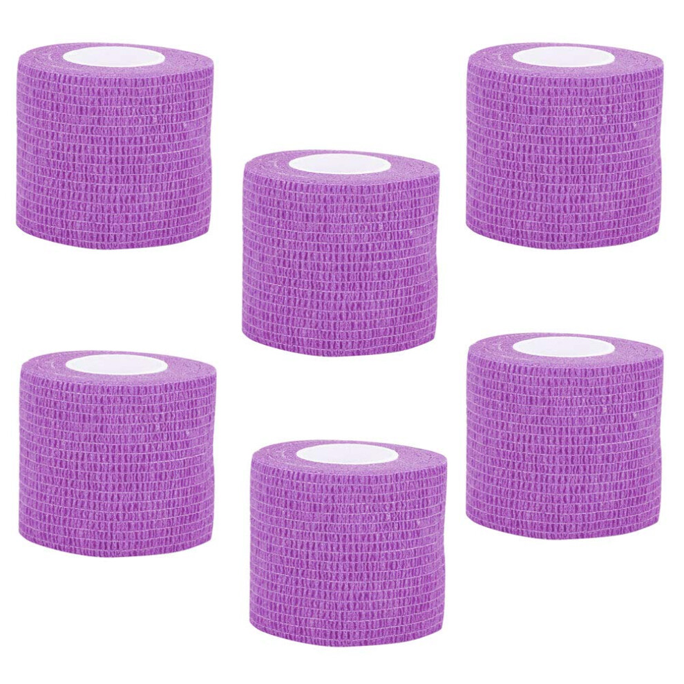 Videopup Tattoo Grip Cover Wrap,6Pcs Disposable Cohesive Tattoo Grip Cover Elastic Bandage Handle Grip Tube For Tattoo Machine Tattoo Grip Accessories