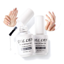 Gellen Gel Top und Base Coat, 2-teiliges Set, 8ml No Wipe Gel Top Coat, Langanhaltender Base Coat