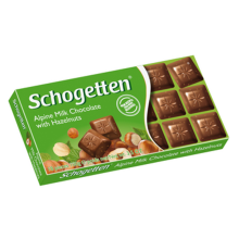 Schogetten Mælkechokolade med Hasselnødder 100 g
