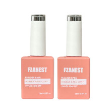 FZANEST Esmalte de Uñas Gel Rosa Lechoso, Base de Gel de Caucho para Uñas