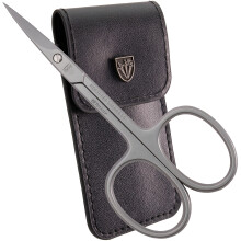 3 Swords Duitsland - kwaliteit RVS RECHT CUTICLE SCHAAR (1 STUK) met etui voor manicure pedicure - nagelverzorging
