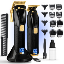 Fagaci Professional Hair Clippers for Men Set Turbo Power with Precise Cutting, Barber Clippers for Hair Cutting, Cordless Hair Clippers and Trimmers
