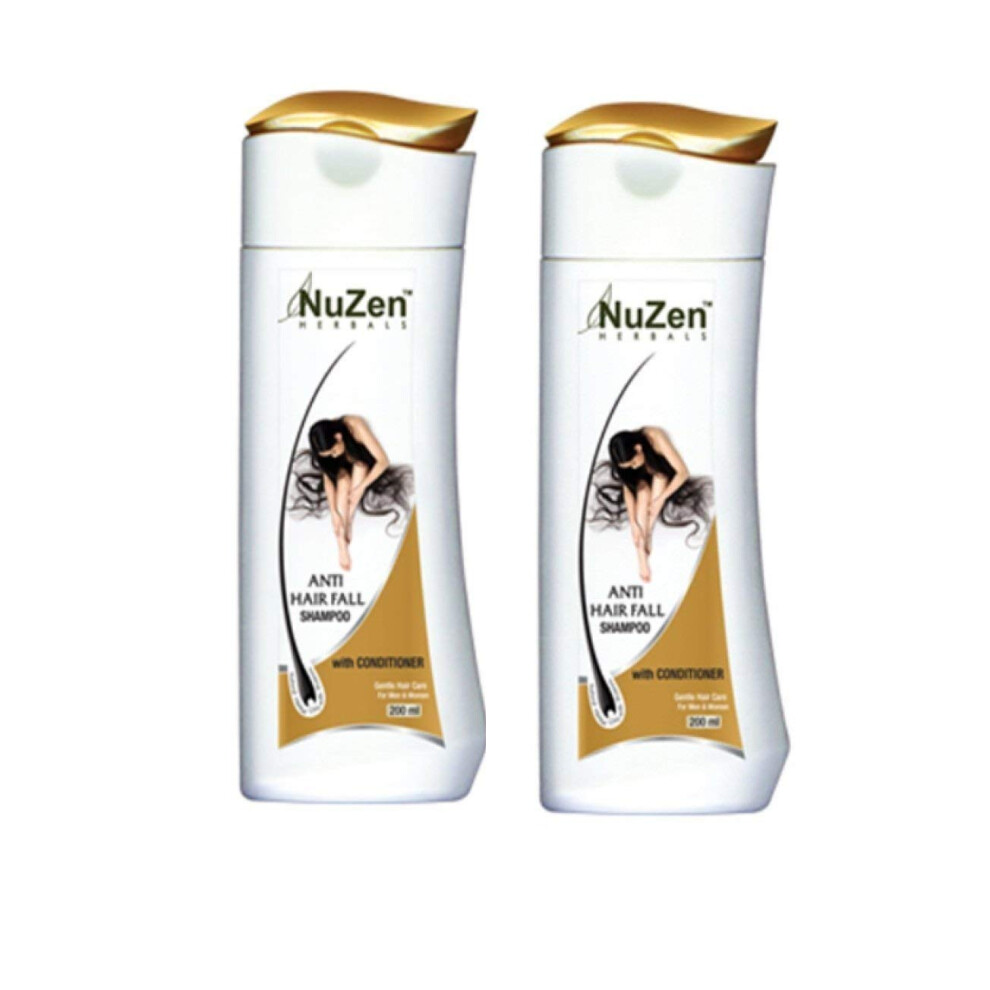 Photos - Hair Product Nuzen Herbals Anti Hair Fall Shampoo with Conditioner | Enriched With Aloe Vera, Soya, Coconut and Olive oil | 200m(protein)