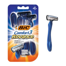 BIC Comfort 3 Advance Rasoio Monouso per Uomini, Per una Rasatura Ultra Confortevole, 4 Pezzi (Confezione da 6)