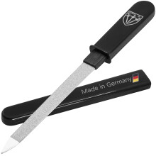 3 Swords Germany - kvalitets nagelfil (fina & grova) SAPPHIRE METAL POCKET (1 st) manikyr pedikyr