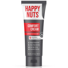 HAPPY NUTS Comfort Cream Deodorant för män: Anti-Chafing, Svettförsvar, Aluminiumfri