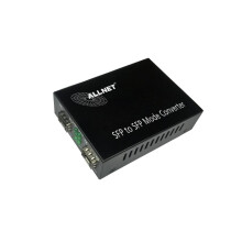 ALLNET Medienkonverter 1000BASE-SX/-LX auf 1000BASE-SX/-LX Single-/Multimode SFP Mini-GBIC Anschluss "ALL-MC108G-SFP-SFP"