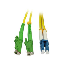 LWL-2-Faser-Patchk. 10mtr.LSH(E2000APC)-LC,  9/125um, OS2, G657A2, AD=3mm, Synergy 21,
