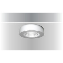 Synergy 21 LED Deckeneinbauspot Helios silber, rund, Aufputzrahmen