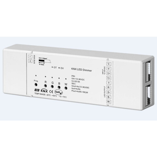 Synergy 21 LED Serie EOS 08 KNX Controller Dimmer 4*5A + dynamic color effects