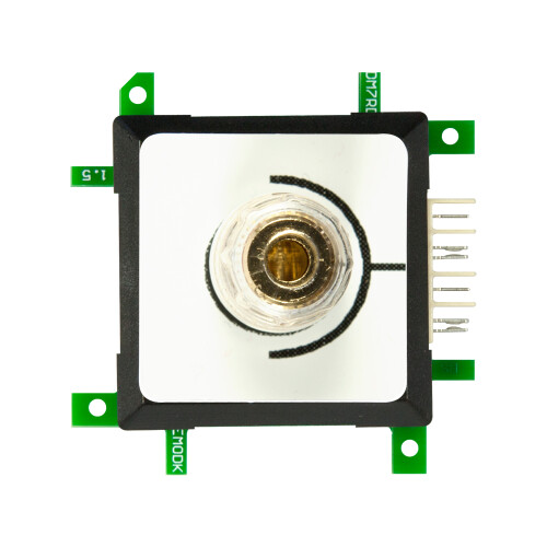 ALLNET Brick?R?knowledge Messadapter 4mm Endpoint Rot mit zusätzlicher Kabelklemme