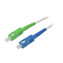 LWL-1-Faser-Patchk. 3mtr.SC-SC(APC8Grad), 9/125u, Schrägschliff, Synergy21,