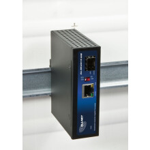 ALLNET Medienkonverter Industrial PoE (15,4W/30W/60W) auf 1000BASE-SX/-LX Single-/ Multimode SFP Mini-GBIC Anschluss / DIN / "ALL-MCI2011P-60W"