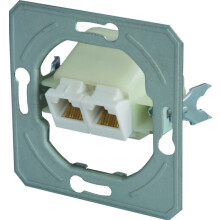 TEM Serie Ekonomik SOCKET CAT5e KS DOUBLE2x RJ45