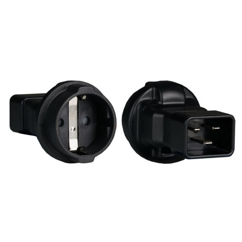 Netzkabel 230V Adapter C20-Stecker -> CEE7/7-Buchse