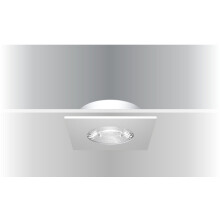 Synergy 21 LED Deckeneinbauspot Helios schwarz, quadratisch, neutralweiß