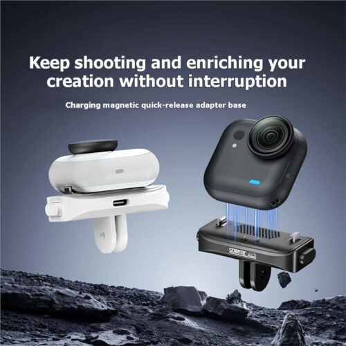 STARTRC Quick Release Charging Dock for  Go Ultra Thumb Camera Multi-Functional Magnetic Fast Charging Stand Black 1
