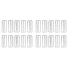 20Pcs 2 Inch Diving Webbing Belt Slide Stopper Weight Retainer Clips with Teeth for Standard 2 Inch (5.1cm)Webbing Belts