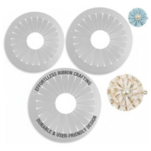 Set di 6 Strumenti per Creare Rosette DIY con Fiori di Nastro, Perfetto per Principianti e Progetti di Arredamento per La Casa