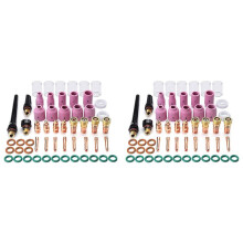 110PCS TIG Welding Torch Accessories Kit Alumina Nozzle Stubby Gas Lens 10 Cup Kit for TIG WP-17/18/26