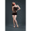 Moonlight Mesh and String Mini Dress Black One Size 1