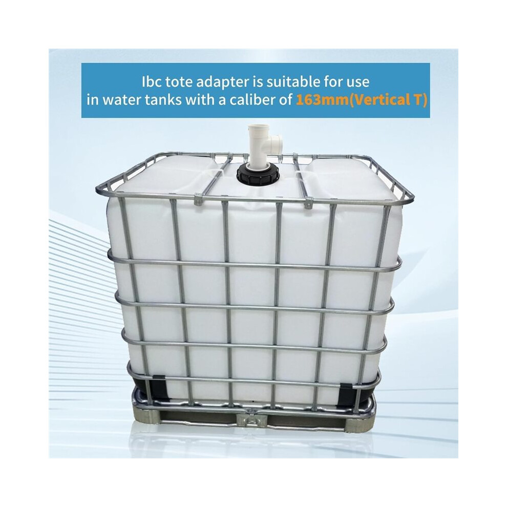 Vertical T-Shaped 165Mm Ibc Tote Cover With Filter For 275 Gallon Water Tanks, Dn150-165Mm Vertical Tee 6032467399766