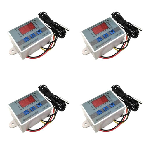 4X 12V Professional W3002 Digital LED Temperature Controller 10A Thermostat Regulator XH-3002