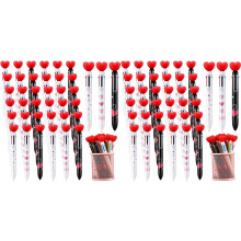 72 Pcs Valentine'S Day Heart Shape Pens Bulk, Retractable Ballpoint Pens for Valentine'S Day Adults Women Nurse Wedding