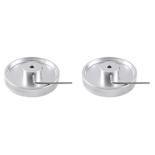 2 Set 250mmx6mm Industrial Aluminum Alloy Measuring Encoder Meter Wheel for Industrial Encoder Accessories Encoder Wheel