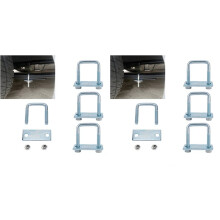 8 Pack Leaf Spring Clamp Kit Fits Leaf Springs Locks Leaf Springs Together for Stabilizing Provides Better M