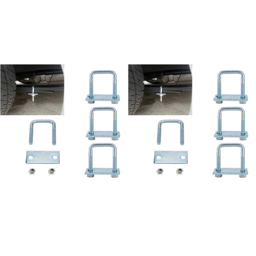 8 Pack Leaf Spring Clamp Kit Fits Leaf Springs  Locks Leaf Springs Together for Stabilizing Provides Better M