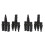 4X Photovoltaic Connector T-Type Four-Way One-Point Four-Way Conversion Connector Solar Panel Assembly Parallel Plug 1