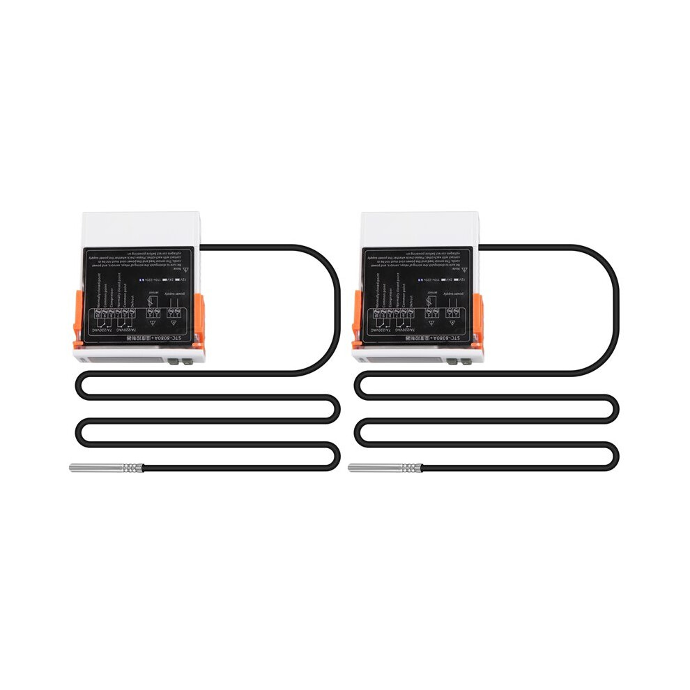2X Stc-8080A+ Digital Thermostat Temperature Controller Refrigerator Refrigeration Automatic Defrost Timer Single Probe 6032337702818
