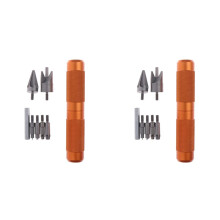 2X Case Prep Multitool Case Chamfer Deburring Hand Tools for Reloading Primer Pocket Cleaners Reamers