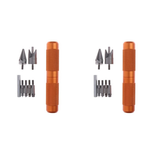 2X Case Prep Multitool Case Chamfer Deburring Hand Tools for Reloading Primer Pocket Cleaners Reamers