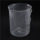 20X Measuring Jug 250mL Graduated Beaker Clear White Plastic Cup 1