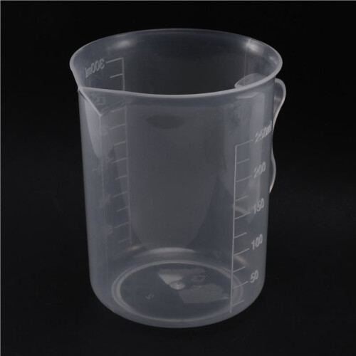 20X Measuring Jug 250mL Graduated Beaker Clear White Plastic Cup